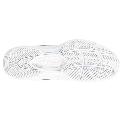 Women's SFX3 All Court Tennis Shoes White and Gold Womens Shoes BABOLAT