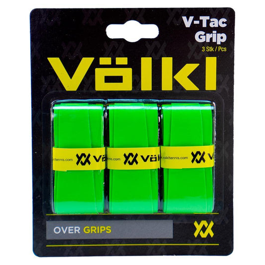 V-Tac 3 Pack Neon Green Tennis Overgrip Promotions VOLKL Green