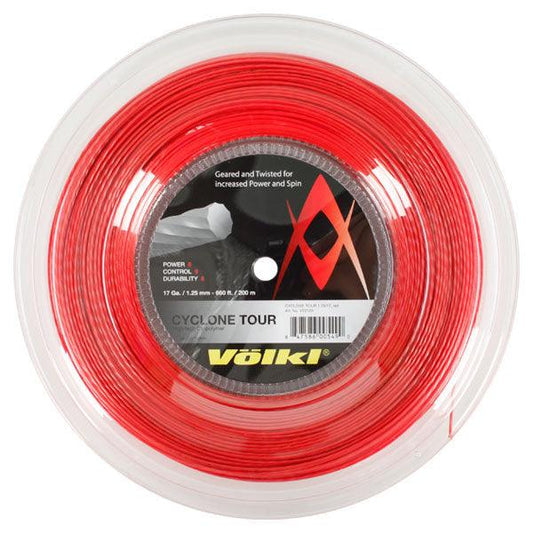 Cyclone Tour 17G/1.25MM Red Reel Tennis String Strings VOLKL Default Title
