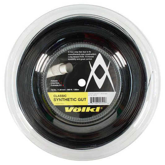 Classic Synthetic Gut 16G/1.30 Reel String Black Strings VOLKL Default Title
