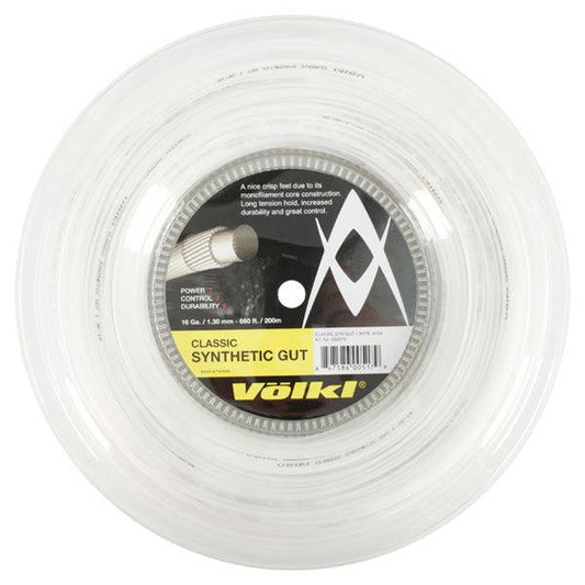 Classic Synethic Gut 16G/1.30 Reel String White Strings VOLKL Default Title