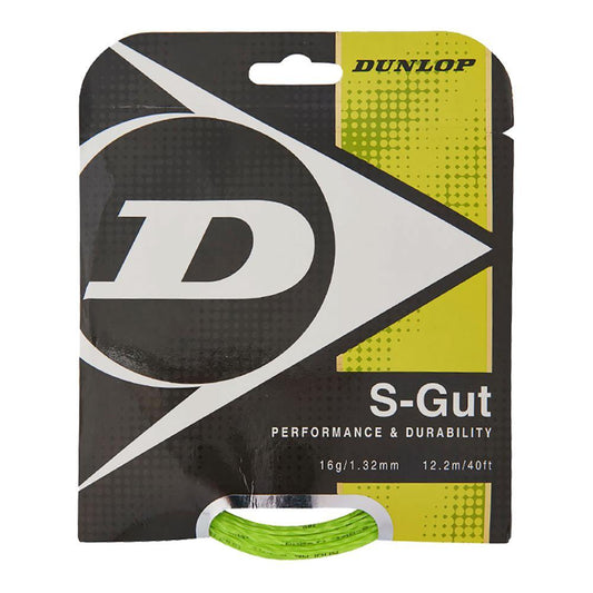 S-Gut 16G Green Tennis String Strings DUNLOP Green
