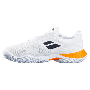 Men's Benoit Paire Propulse Fury Limited Edition Tennis Shoes White and Orange Tournament Gear BABOLAT