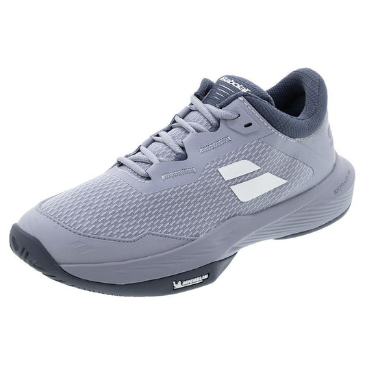 Men`s SFX 4 Tennis Shoes Grey and White BABOLAT 6.5 Grey