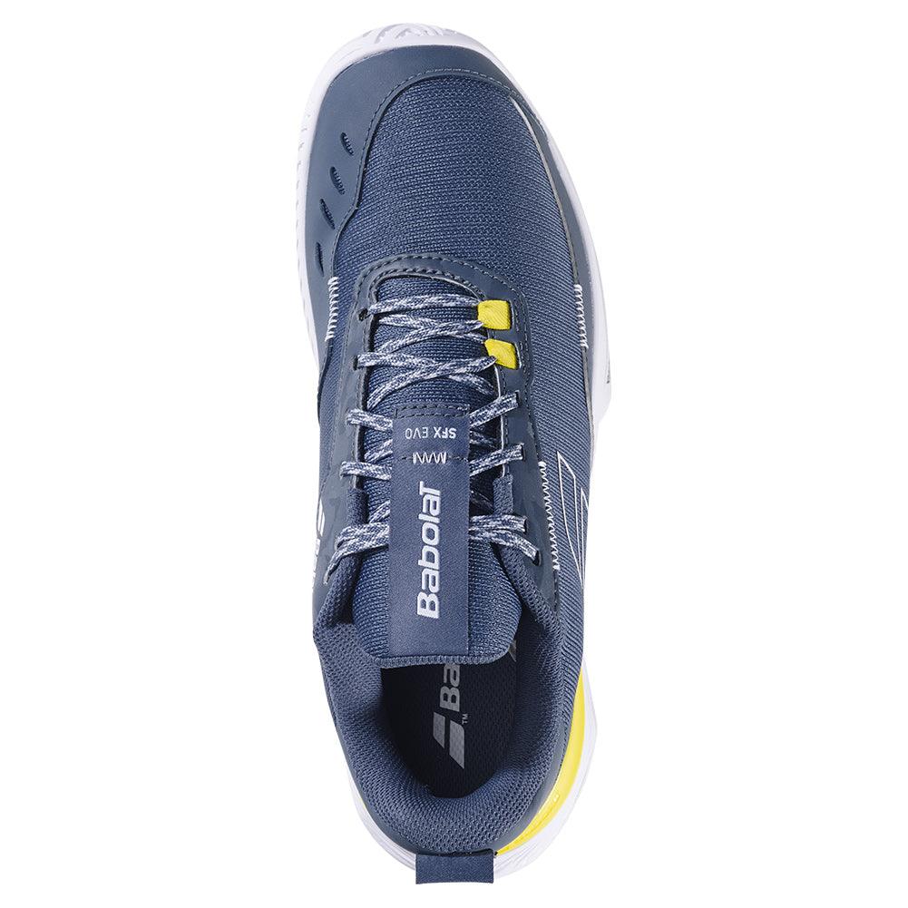 Men`s SFX Evo Tennis Shoes Dark Grey and White BABOLAT