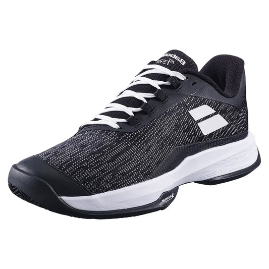 Men`s Jet Tere 2 Clay Tennis Shoes Black and White BABOLAT 6.5 Black