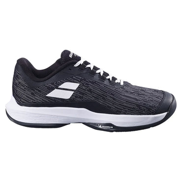 Men`s Jet Tere 2 Clay Tennis Shoes Black and White BABOLAT