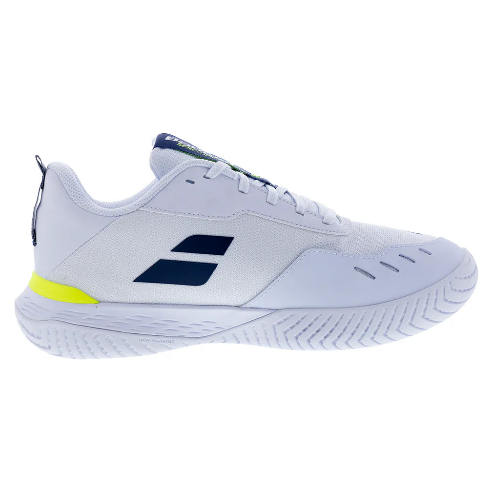 Men`s SFX Evo Pickleball Shoes White and Estate Blue BABOLAT