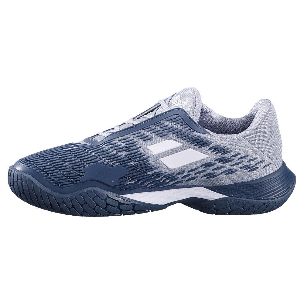 Men`s Propulse Fury 3 Tennis Shoes Grey and White BABOLAT