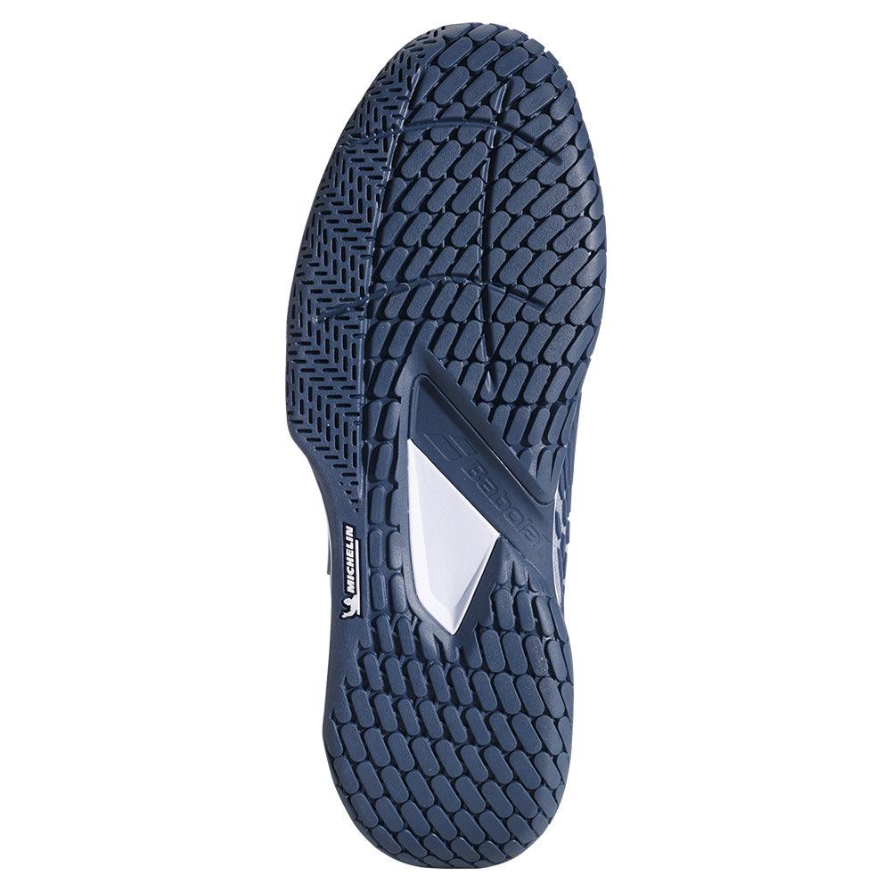 Men`s Propulse Fury 3 Tennis Shoes Grey and White BABOLAT