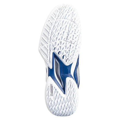 Men`s Jet Mach 3 Tennis Shoes Dark Blue and Silver BABOLAT