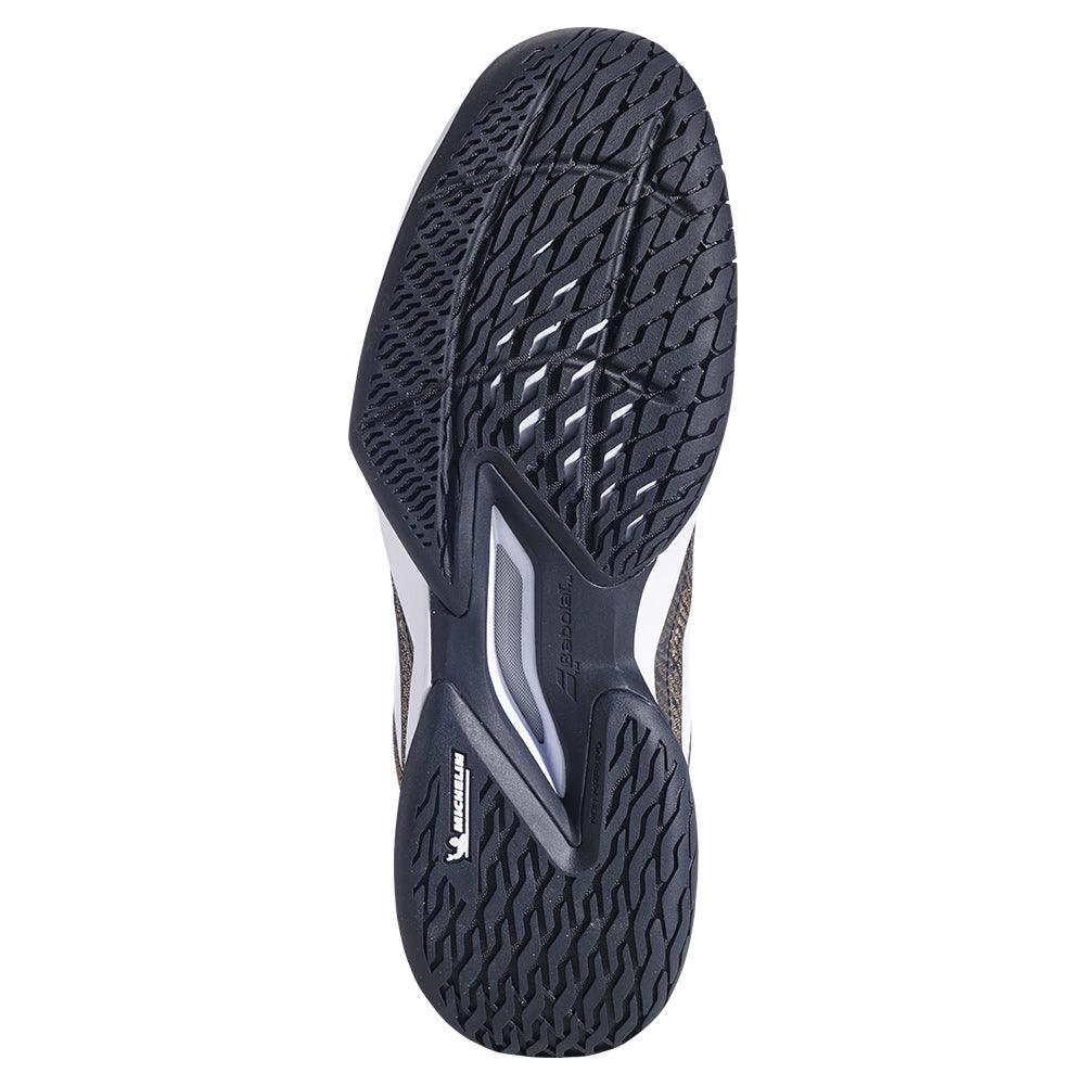 Men`s Jet Mach 3 Wide Tennis Shoes Black and White BABOLAT
