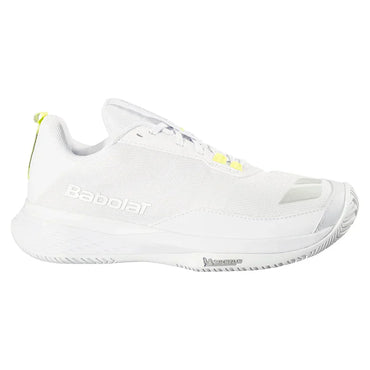 Women`s SFX Evo Pickleball Shoes White and Silver BABOLAT
