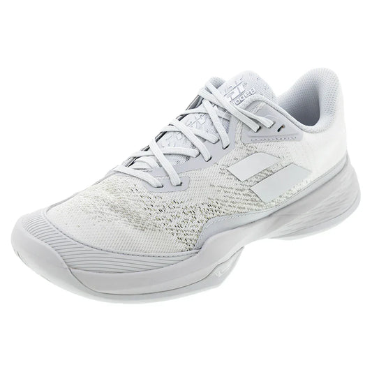 Women`s Jet Mach 3 Tennis Shoes White and Grey BABOLAT 5.5 White