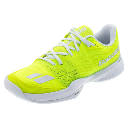 Women`s Jet Mach Pickleball Shoes Fluo Yellow and White BABOLAT 5.5 Yellow