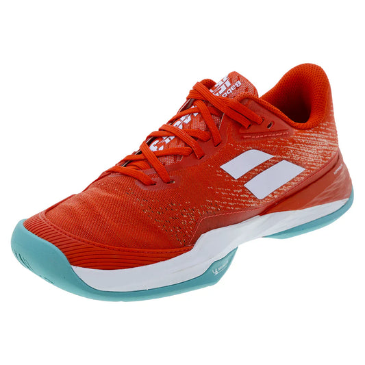 Women`s Jet Mach 3 Tennis Shoes Fiesta Red BABOLAT 5.5 Red
