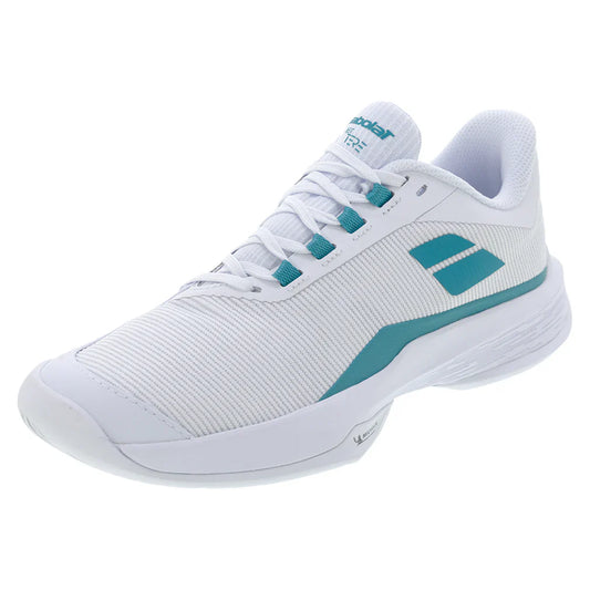 Women`s Jet Tere 2 Tennis Shoes White and Baltic BABOLAT 5.5 White