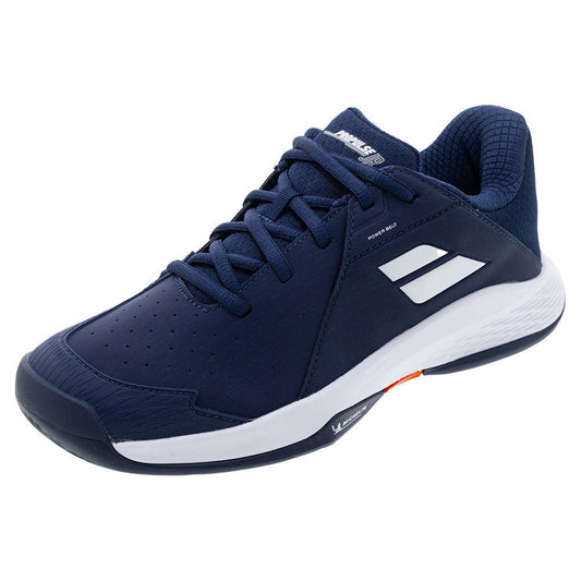 Juniors` Propulse 3 Tennis Shoes Estate Blue and White BABOLAT 1Y Blue