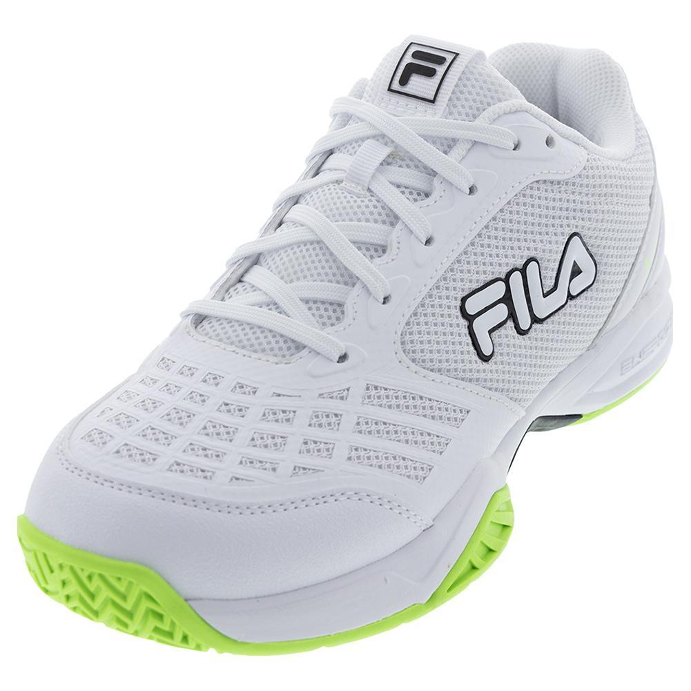 Juniors' Axilus 3 Tennis Shoes White and Black TOP TENNIS SHOES FILA 4Y