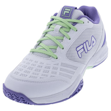Juniors' Axilus 3 Tennis Shoes White and Patina Green TOP TENNIS SHOES FILA 4Y