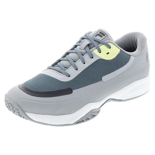 Juniors` Quick Ace Tennis Shoes Ultimate and Stormy Gray FILA 3.5Y Gray