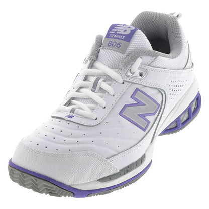 Women's WC806 2E Width Tennis Shoes White Womens Shoes NEW BALANCE