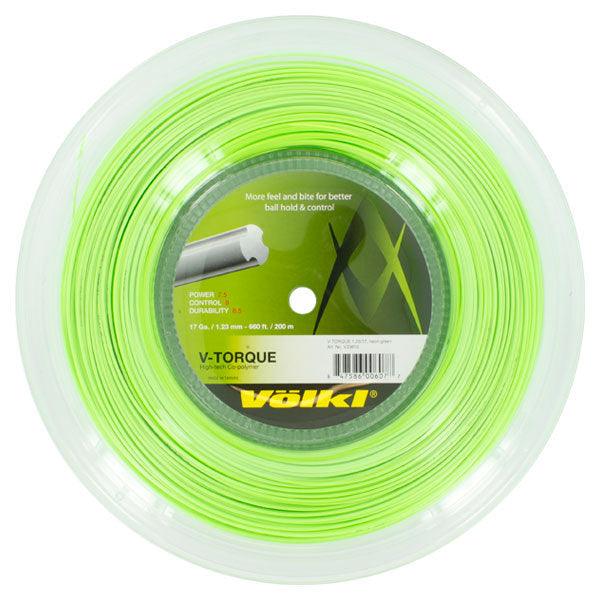V Torque 17G Tennis String Reel Neon Green Strings VOLKL Green