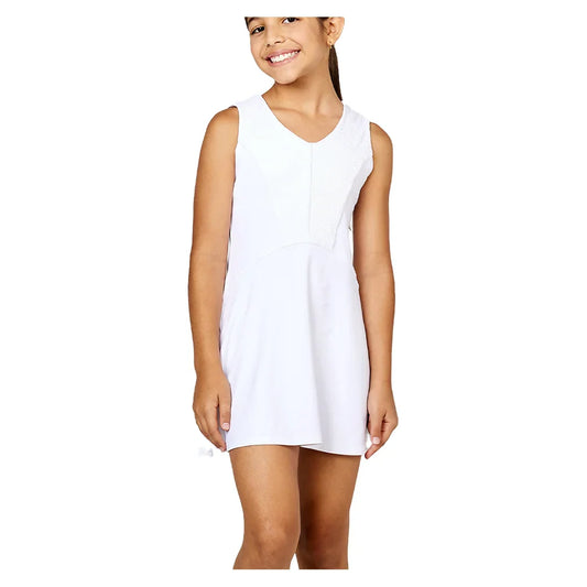 Girls' Tennis Dress White SOFIBELLA XS
