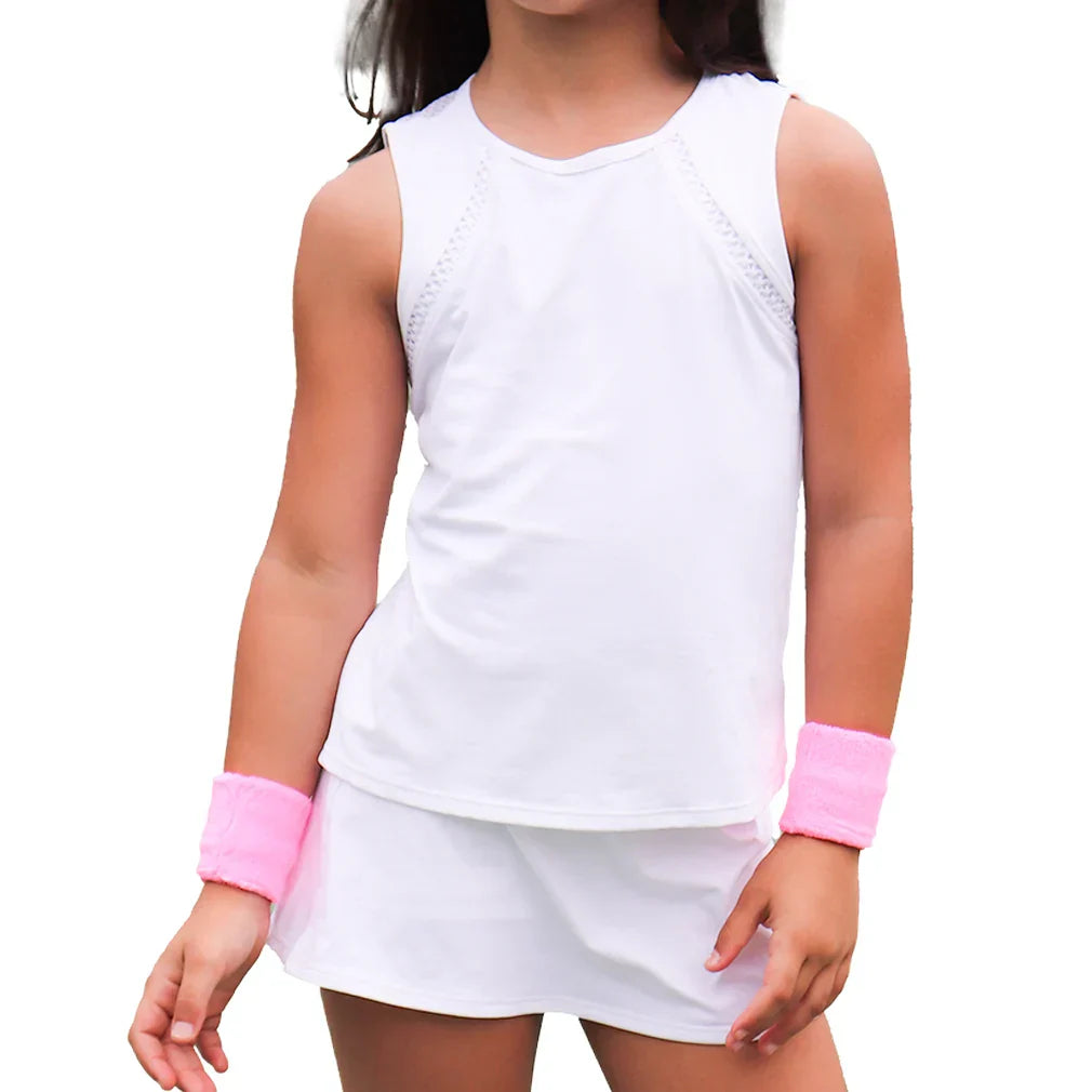 Girls Tennis Tank White SOFIBELLA XS