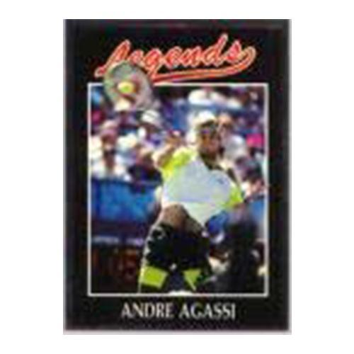 Andre Agassi Silver Foil Legends Card Shop By Player NETPRO Black