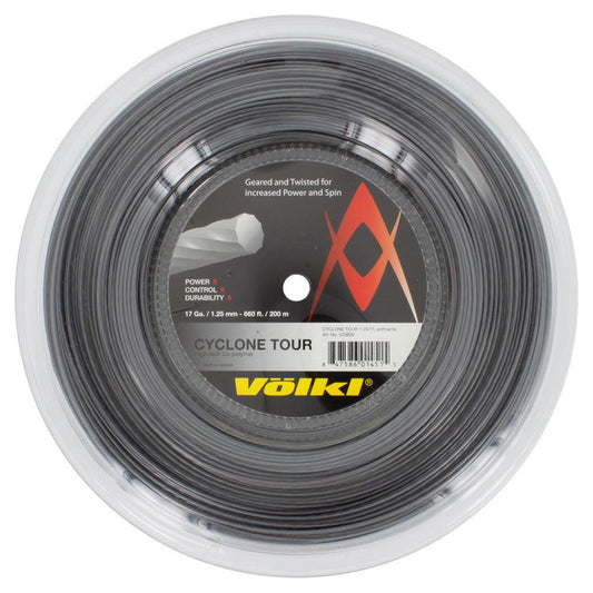 Cyclone Tour 17G Reel Tennis String Anthracite Strings VOLKL Gray
