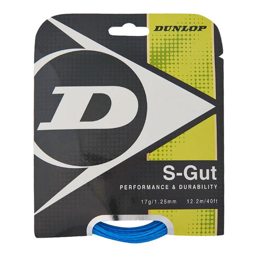 S-Gut 17G Tennis String Blue Strings DUNLOP Blue