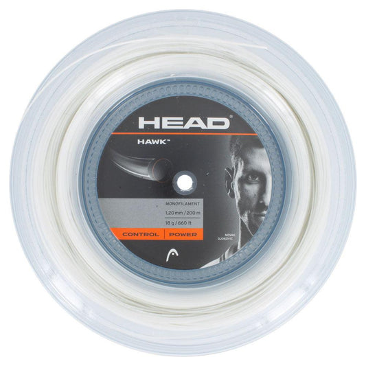 Hawk 18G Tennis String Reel White Strings HEAD Default Title