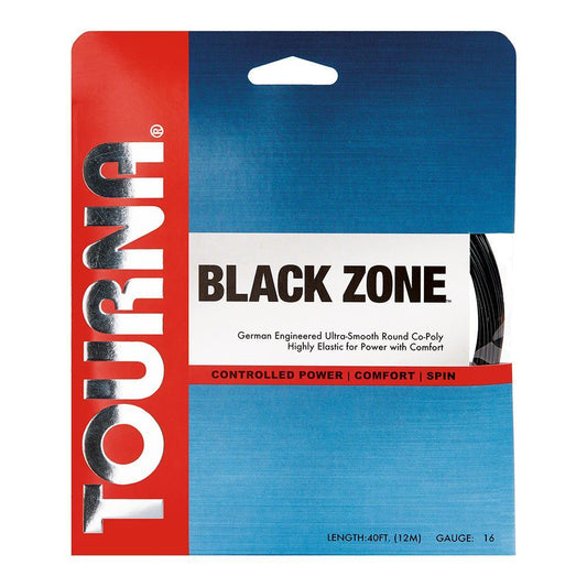 Big Hitter Black Zone 16G Tennis String Strings TOURNA Black
