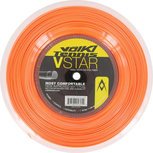V Star Tennis String Reel Fluo Orange Strings VOLKL 16