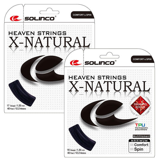 X-Natural Tennis String Black Strings SOLINCO 16