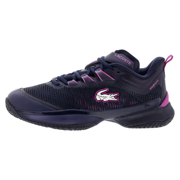Women`s AG-LT25 Ultra Tennis Shoes Navy and Pink LACOSTE