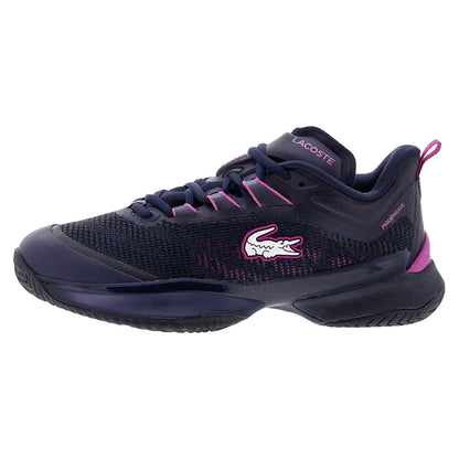 Women`s AG-LT25 Ultra Tennis Shoes Navy and Pink LACOSTE