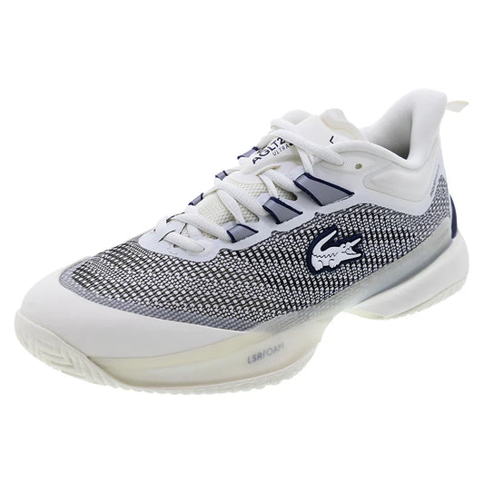 Women`s AG-LT25 Ultra Tennis Shoes Off White and Navy LACOSTE 5 White