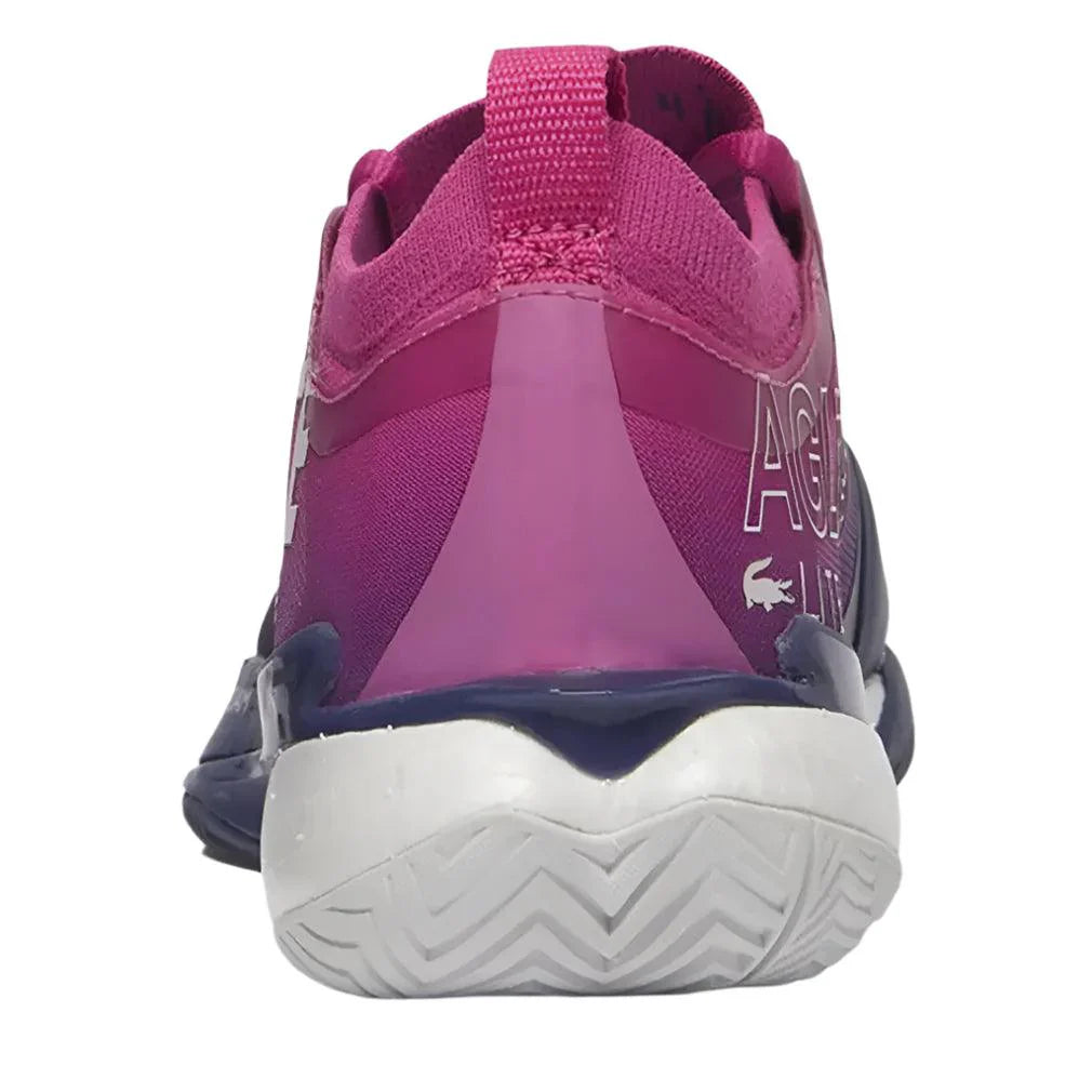 Women`s AG-LT25 Lite Tennis Shoes Pink and Dark Blue LACOSTE
