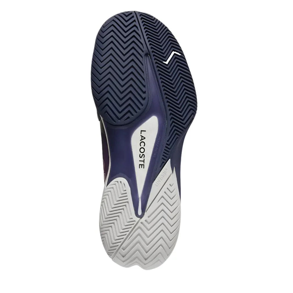 Women`s AG-LT25 Lite Tennis Shoes Pink and Dark Blue LACOSTE