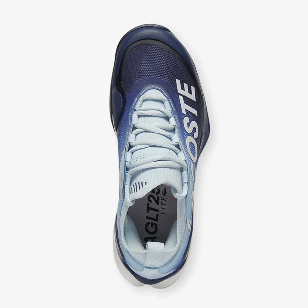 Women`s AG-LT25 Lite Tennis Shoes Light Blue and Dark Blue LACOSTE