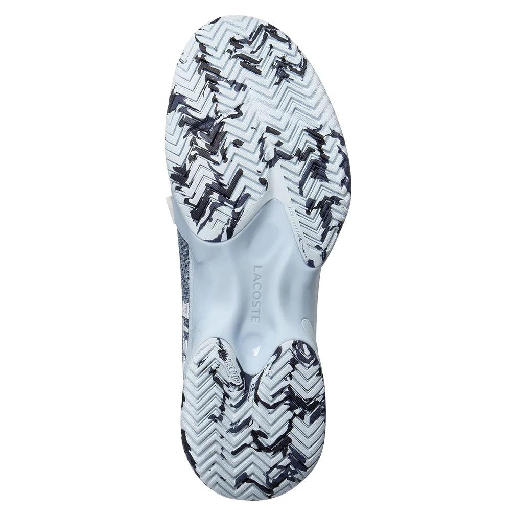 Men`s AG-LT23 Ultra DM Tennis Shoes Light Blue and Navy LACOSTE