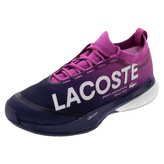 Men`s AG-LT25 Lite Tennis Shoes Pink and Dark Blue LACOSTE 7 Pink