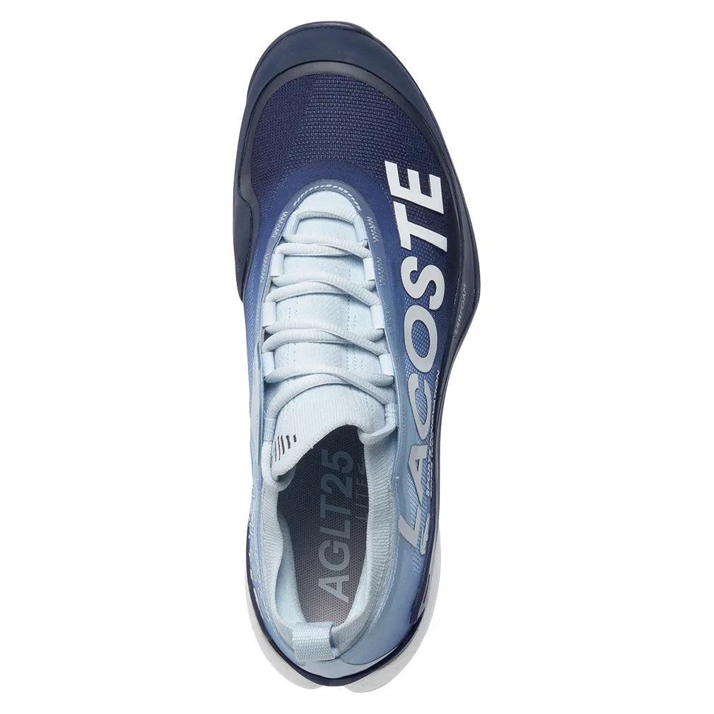 Men`s AG-LT25 Lite Tennis Shoes Light Blue and Dark Blue LACOSTE