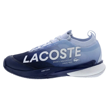 Men`s AG-LT25 Lite Tennis Shoes Light Blue and Dark Blue LACOSTE