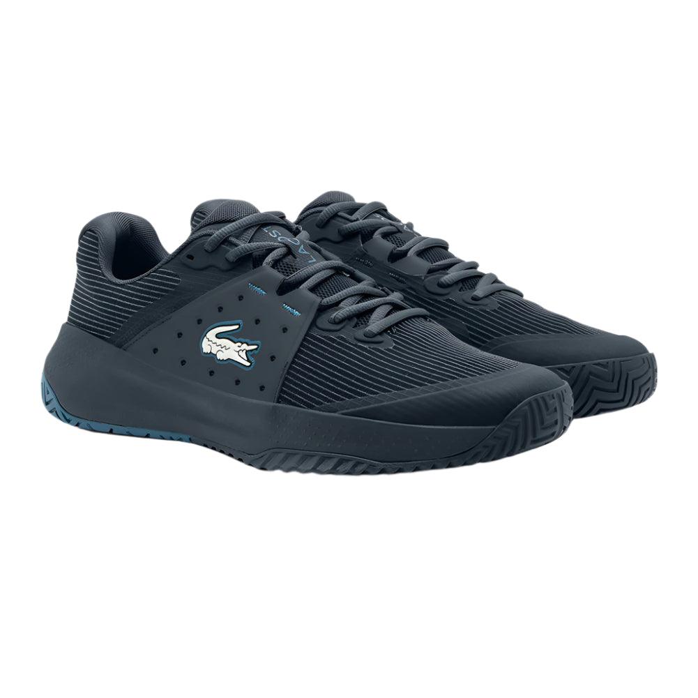 Men`s Power Serve Tennis Shoes Navy and Blue shoes LACOSTE