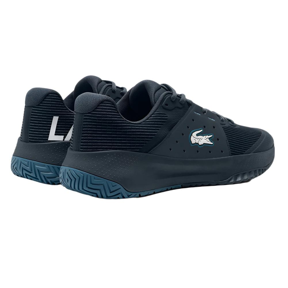 Men`s Power Serve Tennis Shoes Navy and Blue shoes LACOSTE