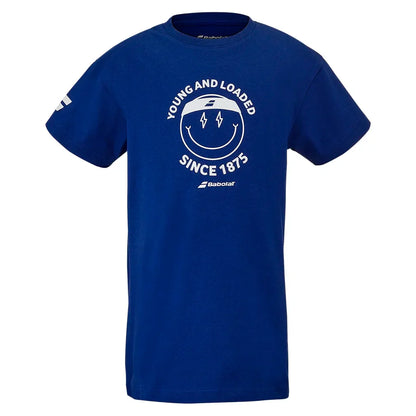 Boys` Exercise Cotton Tennis Tee BABOLAT 6/8 4118_SODALITE_BLUE