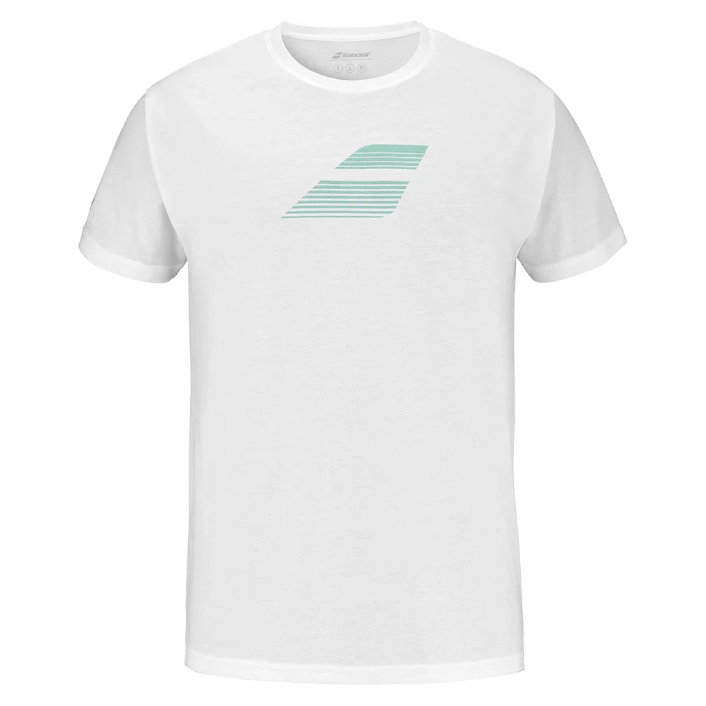 Men`s Exercise Big Flag Tennis Tee BABOLAT S 1000_WHITE